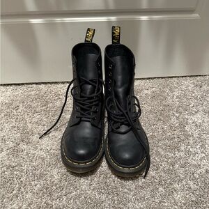 Dr. Martens Black lace up boots.